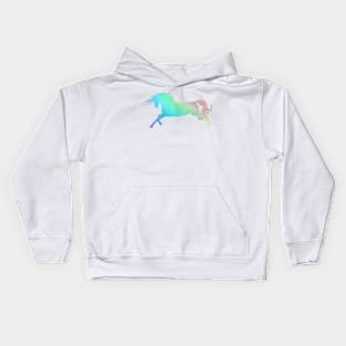 Beautiful iridescent unicorn Kids Hoodie